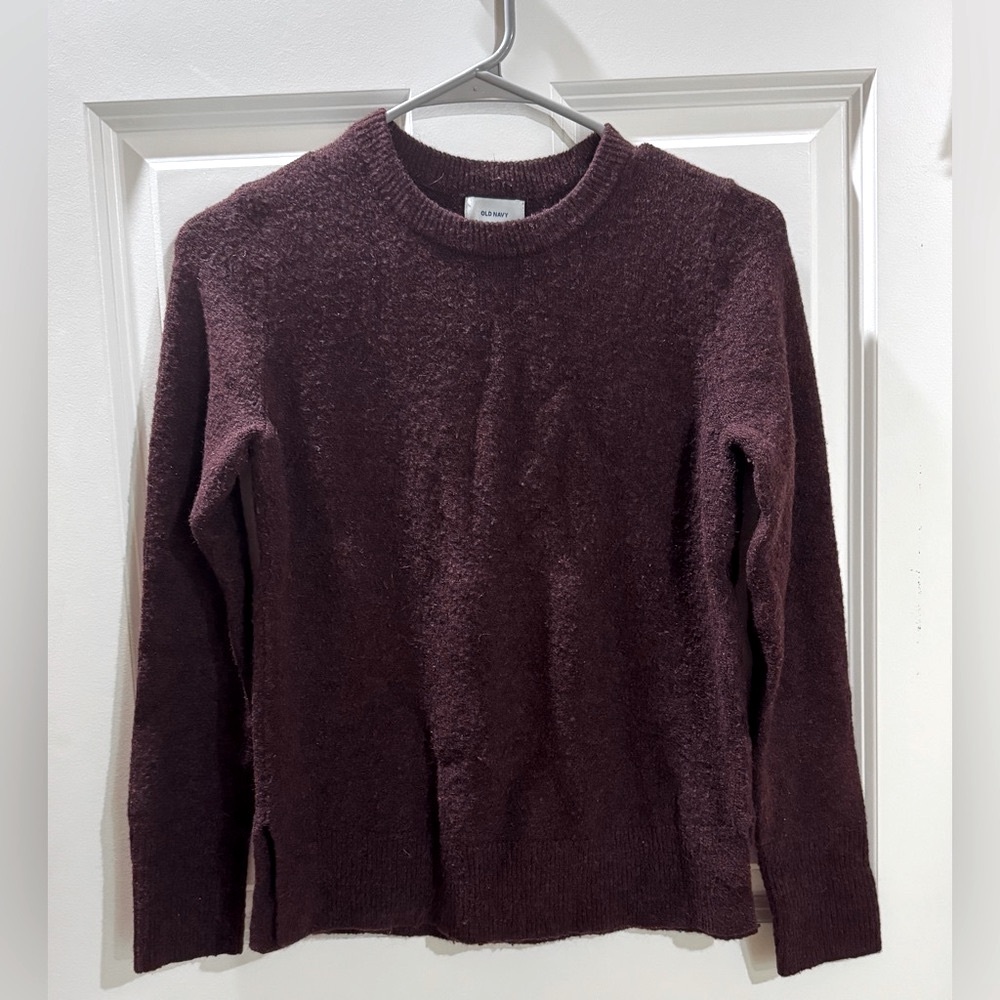 Old Navy Burgundy Crew Neck Sweater